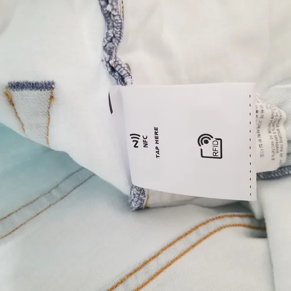 Golden Goose High Rise Boot Cut Jeans Light Wash Bleached Blue Size 26 - Picture 11 of 14